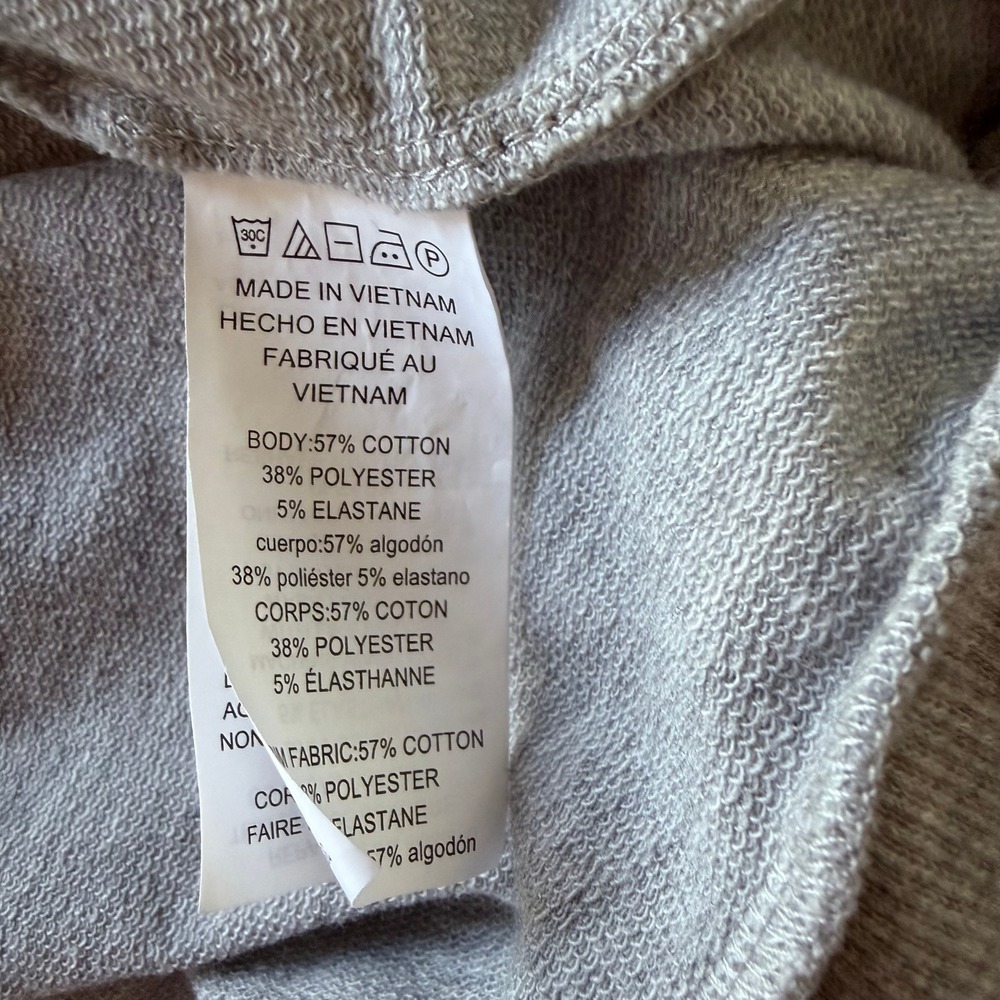 Michael‎ Kors Gray Puff Sleeve Lightweight Sweatshirt Pullover Top Size S - Picture 9 of 9